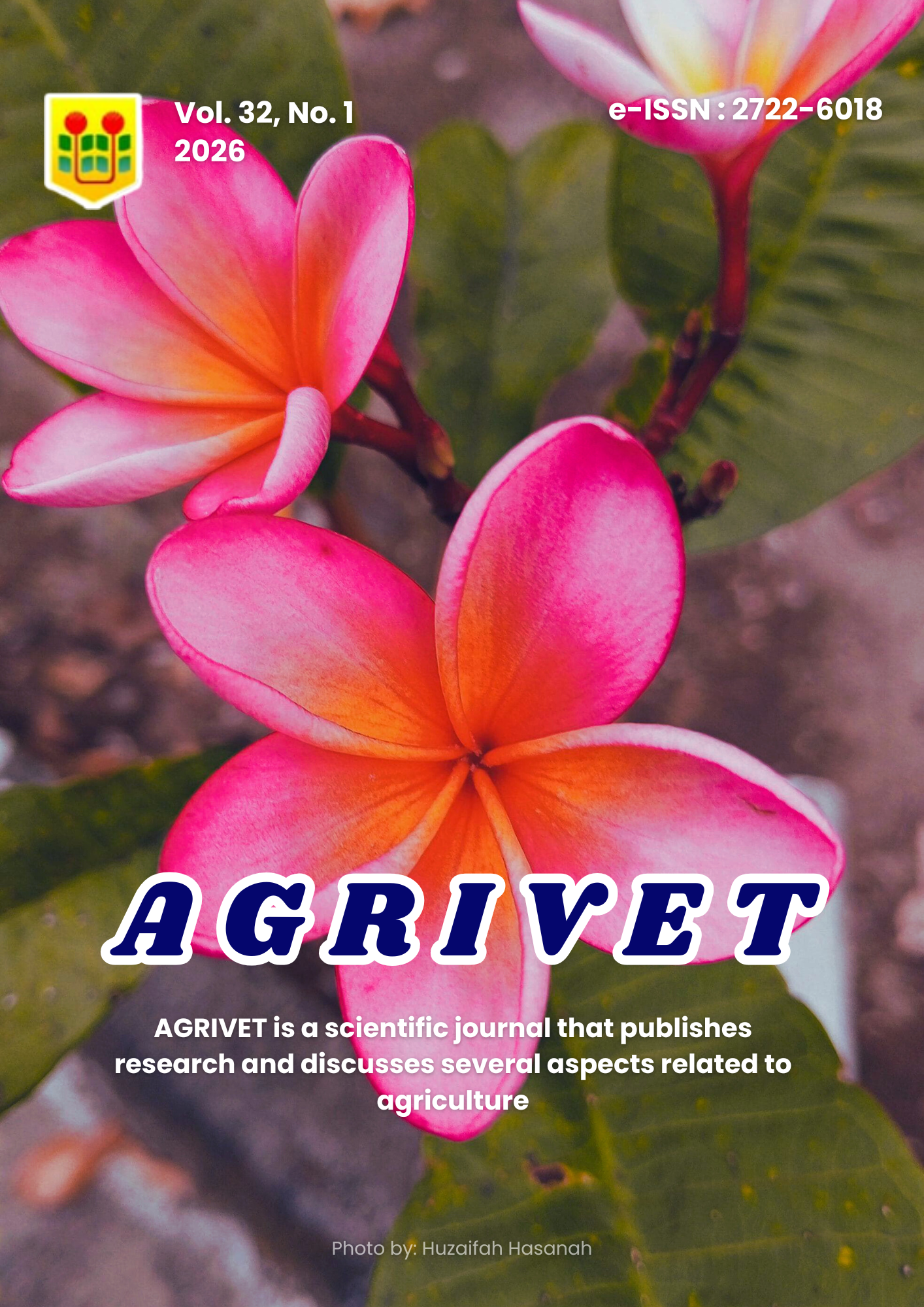 					View Vol. 32 No. 1 (2026): AGRIVET 
				
