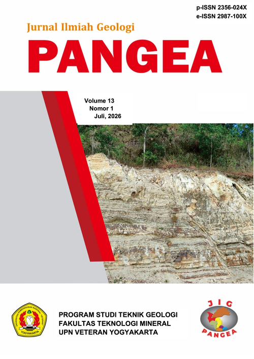 					View Vol. 13 No. 1 (2026): Jurnal Ilmiah Geologi Pangea
				